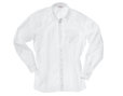 Bio Baumwoll Herren Hemd mit Kentkragen und extra langen Armen in Weiß mit optischen Aufhellern